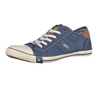 Sneaker Mustang Jeans - Homme - Fermeture Lacets - Talon Plat - Bleu 43