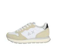 Sneaker running Sun68 Ally gold silver in suede/tessuto bianco panna donna DS24SU03 Z34202 38