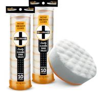 SneakERASERS Nettoyant instantané pour Semelles et Baskets, première qualité, jetable, éponge Double Face pour Nettoyer et blanchir Les Semelles de Chaussures, Blanc, Taille Unique
