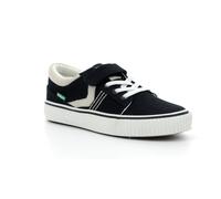 Sneakers basses enfant kickslidi noir blanc 27