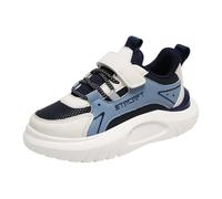 Sneakers,Boys Shoes Kids Running Lightweight Breathable Sport Sneakers（Toddle & Little Kid & Big Kids） Chaussons Chaussettes Enfant(Blue,33 Big Kids)