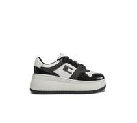 Sneakers cuir plateforme - Tommy Jeans - Femme - Blanc - Cuir - Lacets - Plat 40