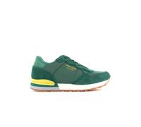 Sneakers cuir PU textile - Teddy Smith - Homme - Vert - Lacets - Plat 42