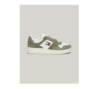Sneakers cuir - Tommy Jeans - Homme - Vert - Lacets - Plat 45