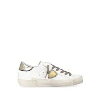 SNEAKERS Donna PHILIPPE MODEL PARIS PRLD VMP4 - TROPEZ X VEAU METAL PYTHON BLANC BRONZE