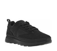 Sneakers en cuir nubuck noires à semelle crantée et à lacets ronds 37