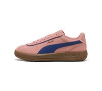 Sneakers en daim PUMA Club Klassika Femme, Chaussures, Rose Fruit/Blazing Bleu/Doré, 35.5 35.5