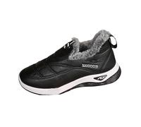 Sneakers Femme Polaire Chaud Basket Running Femme Épaissir et Confortable Chaussure Sport Antidérapantes avec Semelle Souples Chaussures de Marche Décontractées pour Quotidienne