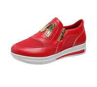 Sneakers Femme sans Lacet Baskets avec Coussin d'air Chaussures De Loisirs pour Femme Sneaker Antidérapante Chaussures De Vélo Légères Et Respirantes Souliers avec Soutien Plantaire