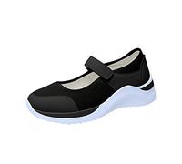 Sneakers Femmes Léger Chaussures de Marche en Maille avec Scratch Décontracté Mary Janes Sandales Détentes avec Plateforme Confortable Fitness Sport Été Chaussures de Fitness Baskets