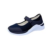 Sneakers Femmes Léger Chaussures de Marche en Maille avec Scratch Décontracté Mary Janes Sandales Détentes avec Plateforme Confortable Fitness Sport Été Chaussures de Fitness Baskets