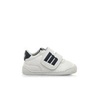 Sneakers filles synthétique fermeture adhésive barefoot blanc-bleu_marine 26