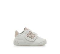 Sneakers filles synthétique fermeture adhésive barefoot blanc-rose clair 20