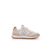 Sneakers filles textile lacets beige clair 32