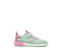 Sneakers Filles Textile Lacets- Fermeture Adhésive Barefoot Vert Menthe 27