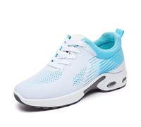 Sneakers for Women, Lightweight Breathable Non-Slip Walking Shoes with Shock-Absorbing Comfort for Daily Commuting Travel and Outdoor Activities (Blue,41)