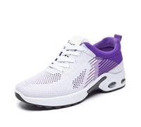Sneakers for Women, Lightweight Breathable Non-Slip Walking Shoes with Shock-Absorbing Comfort for Daily Commuting Travel and Outdoor Activities (Purple,36)