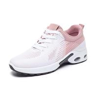 Sneakers for Women, Lightweight Breathable Non-Slip Walking Shoes with Shock-Absorbing Comfort for Daily Commuting Travel and Outdoor Activities (Pink,39)