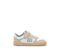 Sneakers Garçon Synthétique Lacets- Fermeture Adhésive Barefoot Blanc-beige 32