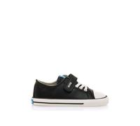 Sneakers garçon synthétique lacets- fermeture adhésive barefoot noir classique 31