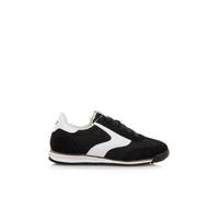 Sneakers garçon synthétique lacets noir blanc 35