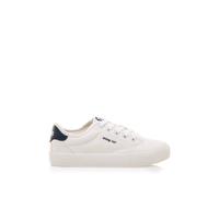 Sneakers garçon textile lacets blanc 36