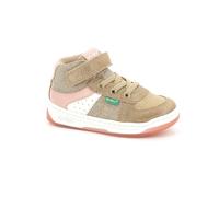 Sneakers hautes enfant kickalien beige rose glitter 31