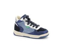 KICKERS Baskets hautes Kicklax Marine bleu leopard