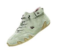 Sneakers Homme,Chaussure Hiver Homme,Chaussures décontractées masculines en Cuir PU Bottines Courtes et Tendance adaptées à la Vie Urbaine et aux avec Confort et Style Durable (Light Green, 44)