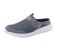 Sneakers Homme Chaussures de Sport Homme Nouveau modèle en Maille Respirantes Confortables pour Un Style décontracté à Semelle Plate (Grey, 40)