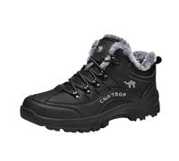 Sneakers Homme,Chaussures randonnée en Coton à Lacets pour Hommes Chaussures Sport Loisirs d'hiver Bottes Neige Chaudes et épaisses en Coton