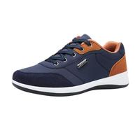 Sneakers Homme Cuir, Chaussures Casual Élégantes avec Lacets, Doublure Douce Et Tige Respirante - pour La Marche Quotidienne, Le Confort Et Les Activités Urbaines