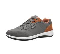 Sneakers Homme Cuir, Chaussures Casual Élégantes avec Lacets, Doublure Douce Et Tige Respirante - pour La Marche Quotidienne, Le Confort Et Les Activités Urbaines