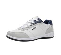 Sneakers Homme Cuir, Chaussures Casual Élégantes avec Lacets, Doublure Douce Et Tige Respirante - pour La Marche Quotidienne, Le Confort Et Les Activités Urbaines