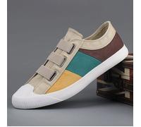Sneakers Homme INSFITY - A élastique Tricolore Basse Aéré - Kaki 42