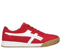 Sneakers Homme - SKECHERS - ZINGER-MANCHEGO RED - Cuir et suède - Lacets 40