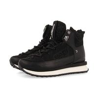 Sneakers Montantes Style Montagne Noires avec détails Brillant pour Femme reuler
