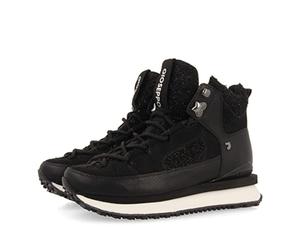 Sneakers montantes style montagne noires avec détails brillant pour femme reuler