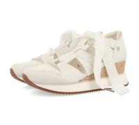 Sneakers Ouvertes Beige DE Type Espadrille avec des Brides pour Femme Muir