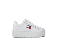 Sneakers plateforme cuir - Tommy Jeans - Femme - Blanc - Lacets - Bout rond 41