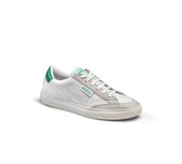 Sneakers S-TIME Smart Décontracté Blanque/Vert N.36 Avec Supérieure en Cuir PU