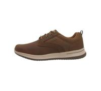 Skechers Baskets Homme Delson Antigo Cuir Marron Foncé Taille 46
