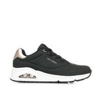 Sneakers - SKECHERS - La peau - Femme - Plat - Lacets - Noir 37