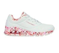 Sneakers - SKECHERS - Uno-Loving Love 155506-WRPK - Femme - Blanc - Lacets - Synthétique - Plat 39
