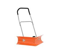 vidaXL Sneeuwschep dubbelhoekig met uitschuifbaar handvat staal oranje364820 G