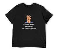 snella I Make Jokes When I'm Uncomfortable Funny T Shirt Chandler Bing Lovers Shirt Friends Lovers TV Show Tshirt Size L