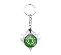 Snezhnaya Cosplay Porte-clés Pour Genshin Impact, Métal Snezhnaya Vision Keychain Pendentif Oeil de Dieu Dendro Merch