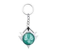 Snezhnaya Cosplay Porte-clés Pour Genshin Impact, Métal Snezhnaya Vision Keychain Pendentif Oeil de Dieu Anemo Merch