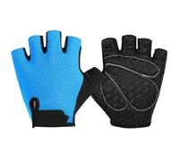SNGUOQ Gants de Cyclisme Demi-Doigts antidérapants for Moto et vélo Route, for Hommes, Sport, Fitness, sans Doigts pour La Forme Physique(Blue,XL)