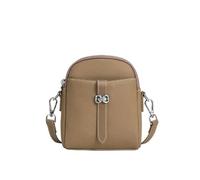 SNGUOQ Petit sac bandoulière en cuir for téléphone portable, mini à main, joli messager léger Pour Faire Du Shopping, Sortir(Grey)